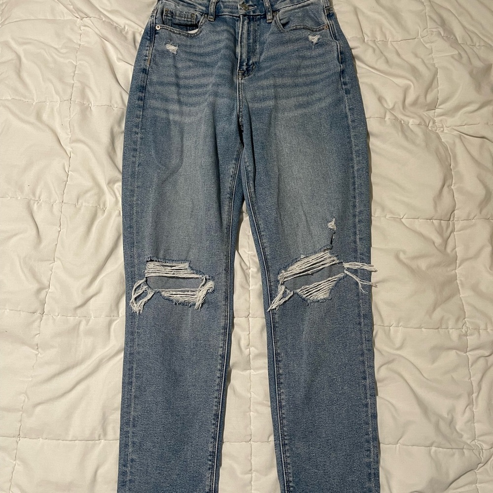 American Eagle Outfitters Women's High Rise Light Blue Jeans